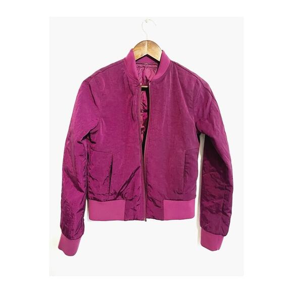 Lululemon Reversible Quilted Non Stop Bomber Jacket Purple 4 - Picture 3 of 11